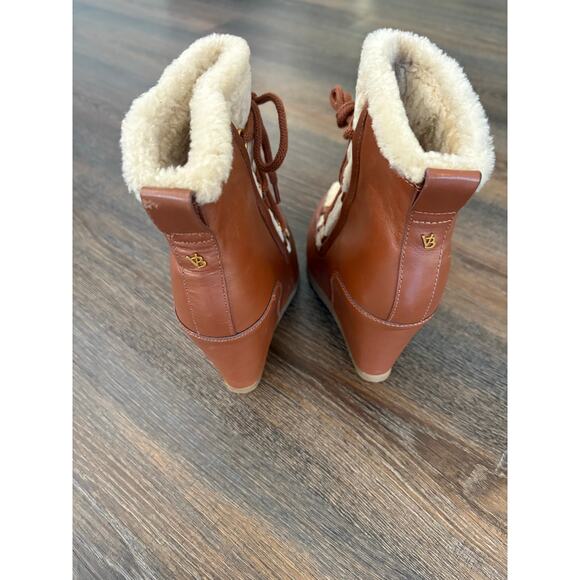 Veronica Beard Elfred Wedge Shearling Booties - Picture 14 of 15